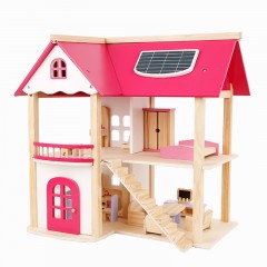 木质房子小屋过家家DIY益智组装木制玩具